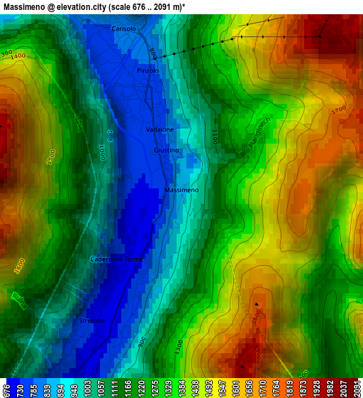 Massimeno elevation map