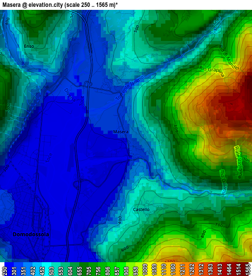 Masera elevation map