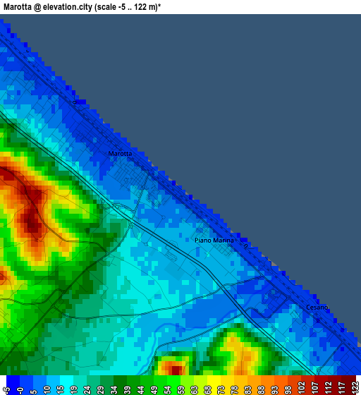 Marotta elevation map