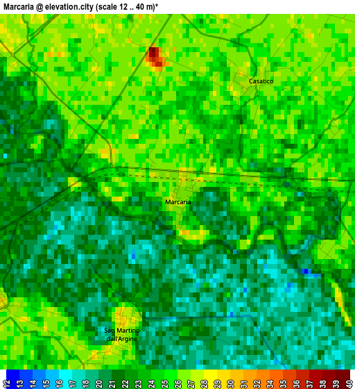 Marcaria elevation map