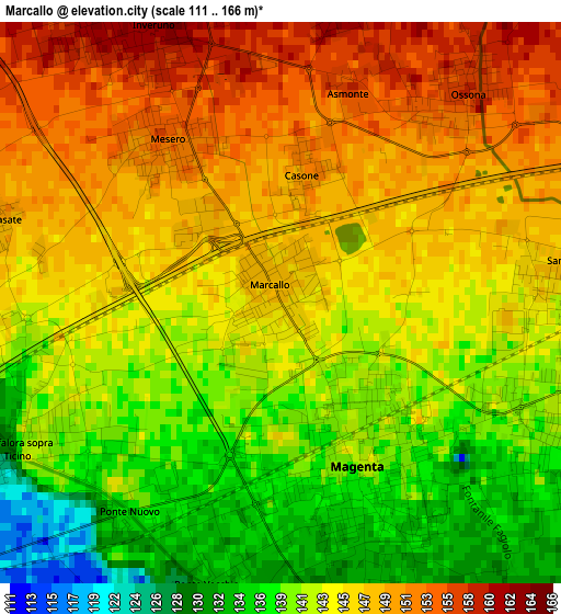 Marcallo elevation map