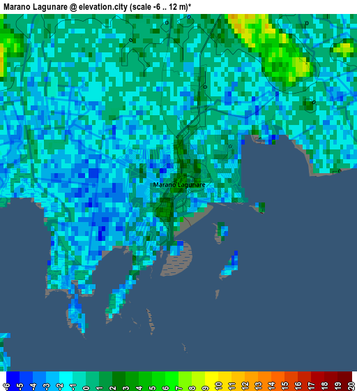 Marano Lagunare elevation map