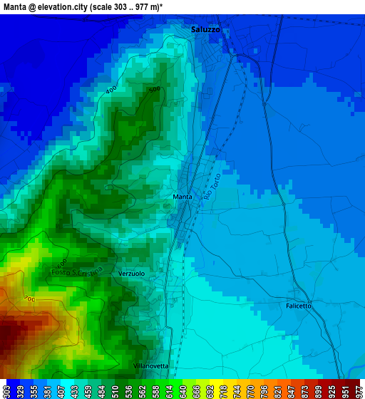 Manta elevation map