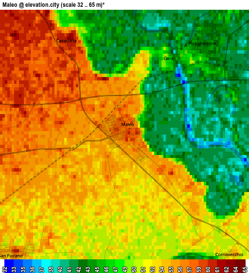 Maleo elevation map