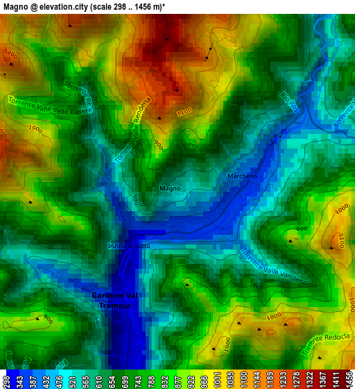 Magno elevation map