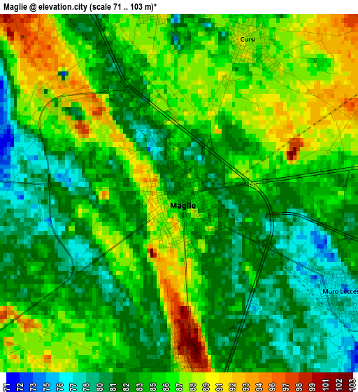 Maglie elevation map