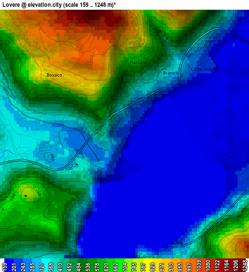 Lovere elevation map