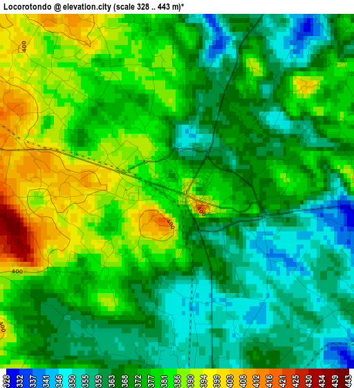 Locorotondo elevation map