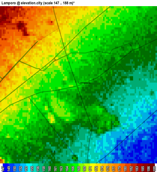 Lamporo elevation map