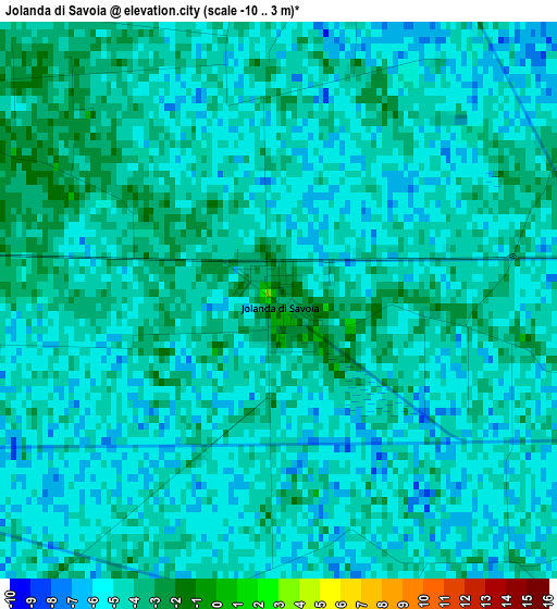 Jolanda di Savoia elevation map