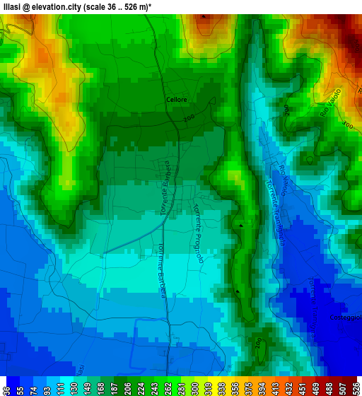 Illasi elevation map