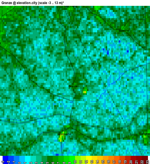 Granze elevation map