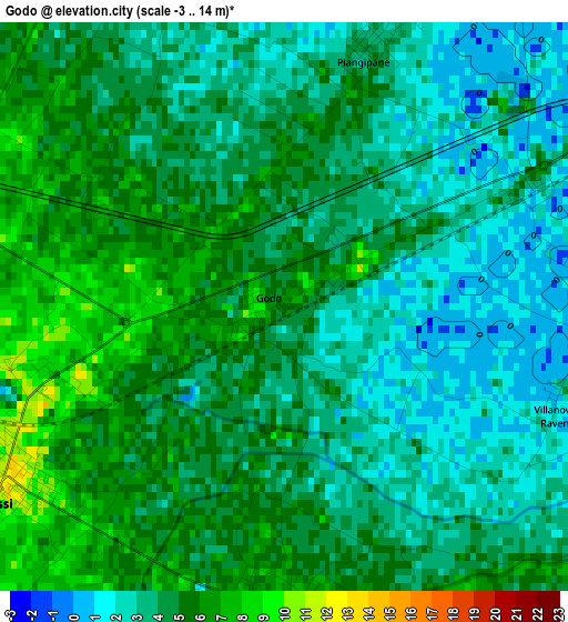 Godo elevation map