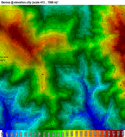 Gerosa elevation map