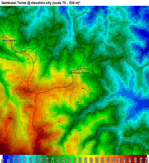 Gambassi Terme elevation map