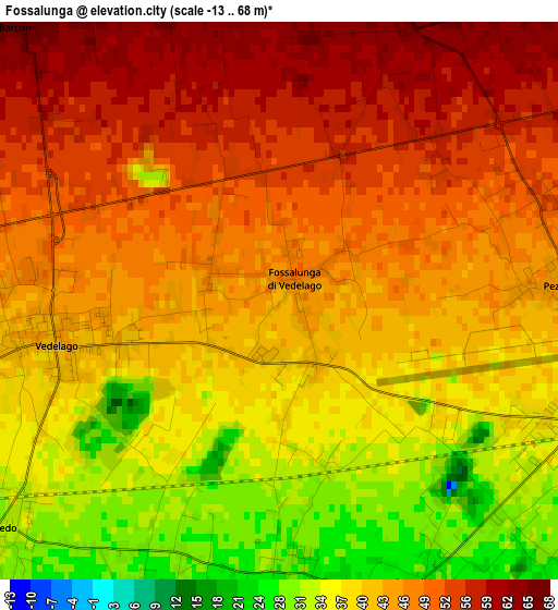 Fossalunga elevation map