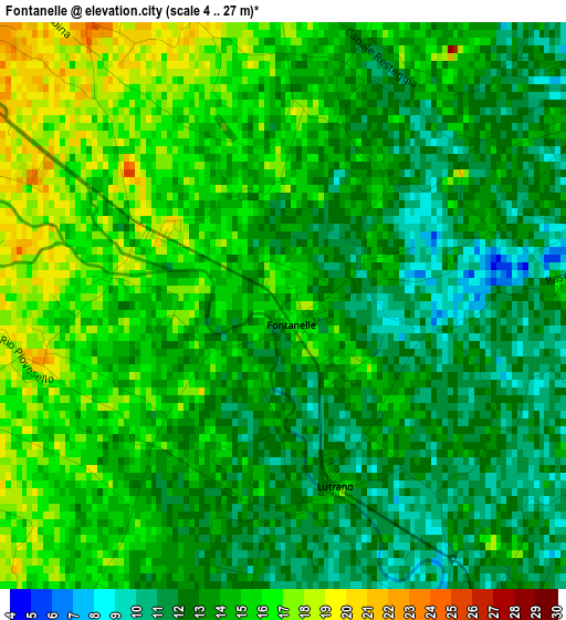 Fontanelle elevation map