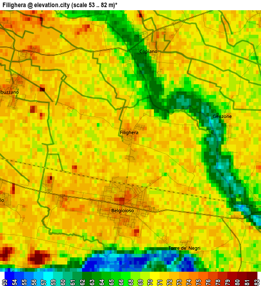 Filighera elevation map