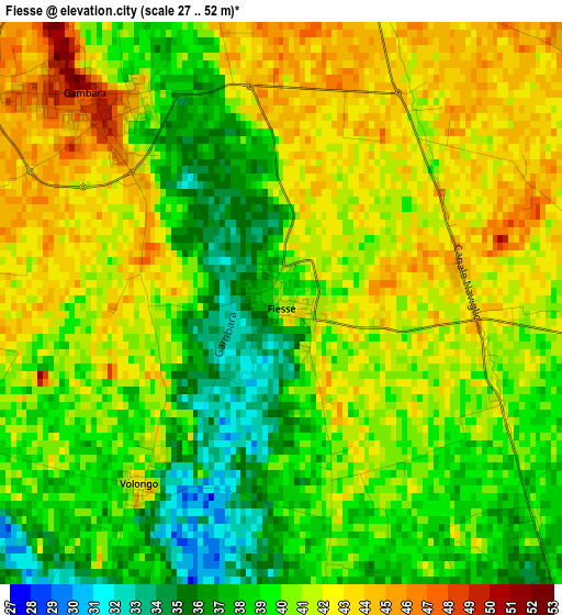 Fiesse elevation map