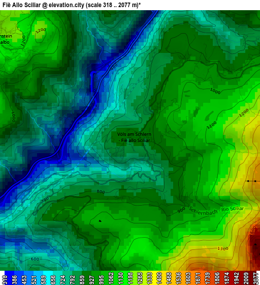 Fiè Allo Sciliar elevation map