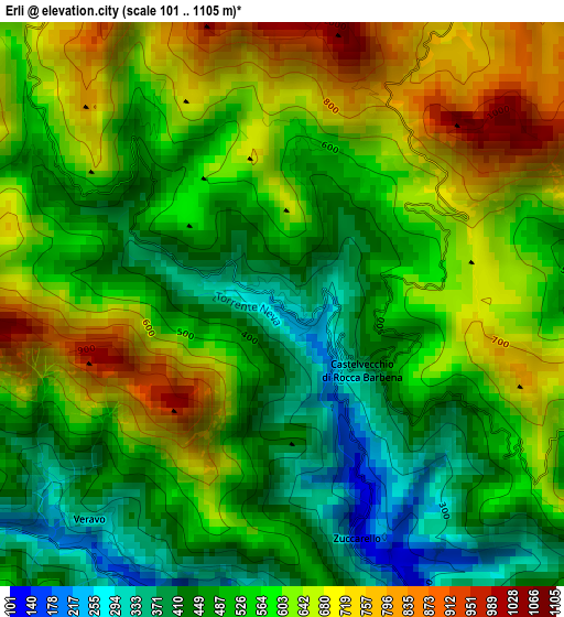 Erli elevation map