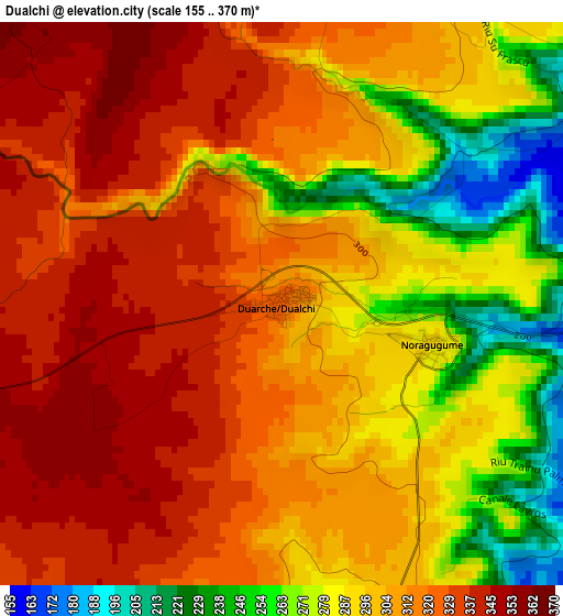 Dualchi elevation map