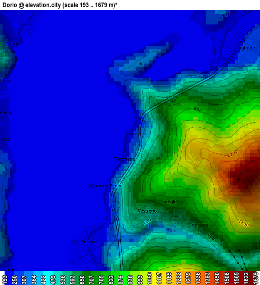 Dorio elevation map