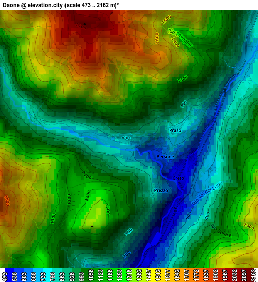 Daone elevation map