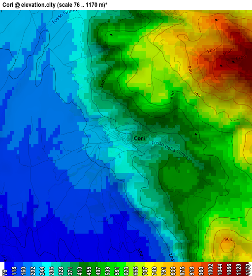 Cori elevation map