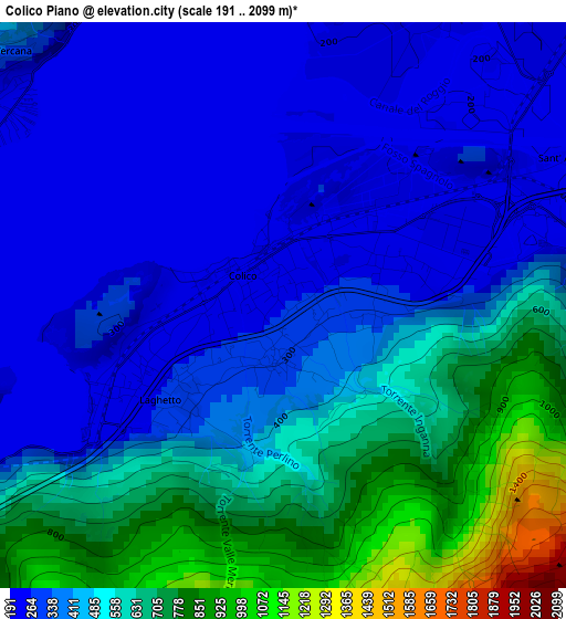 Colico Piano elevation map