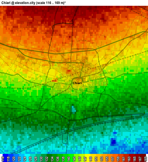 Chiari elevation map