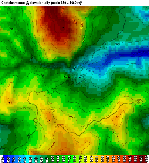 Castelsaraceno elevation map