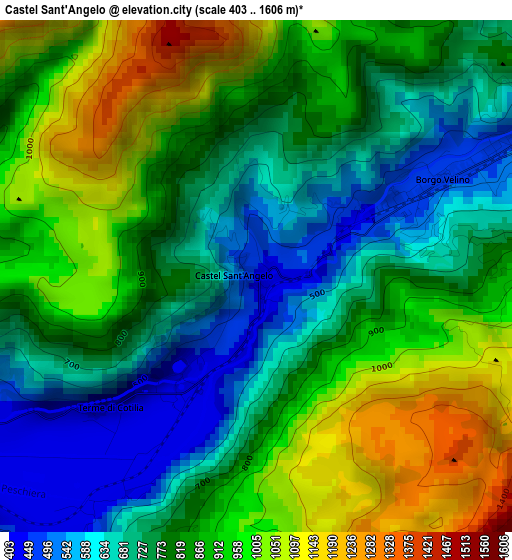 Castel Sant'Angelo elevation map