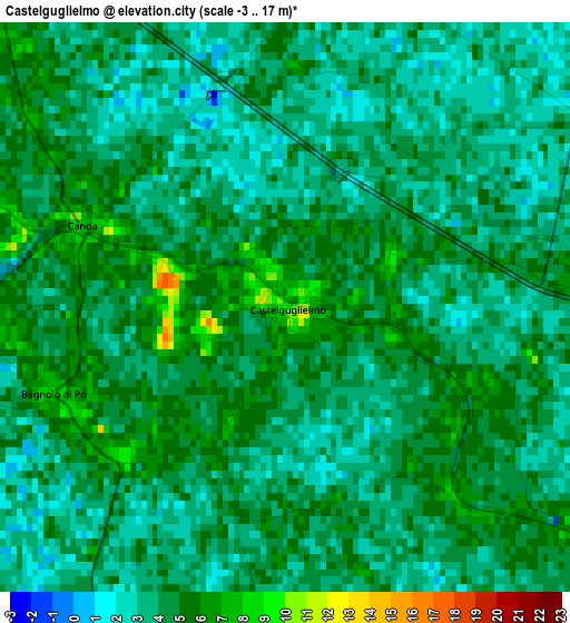 Castelguglielmo elevation map