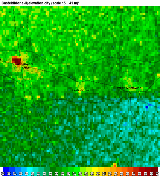 Casteldidone elevation map