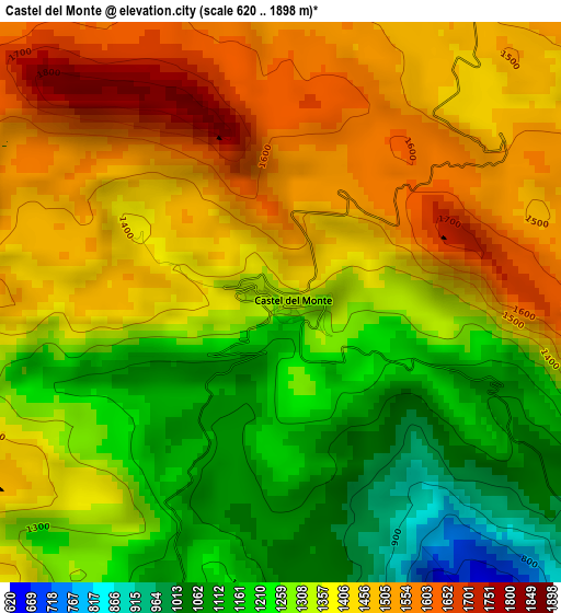 Castel del Monte elevation map