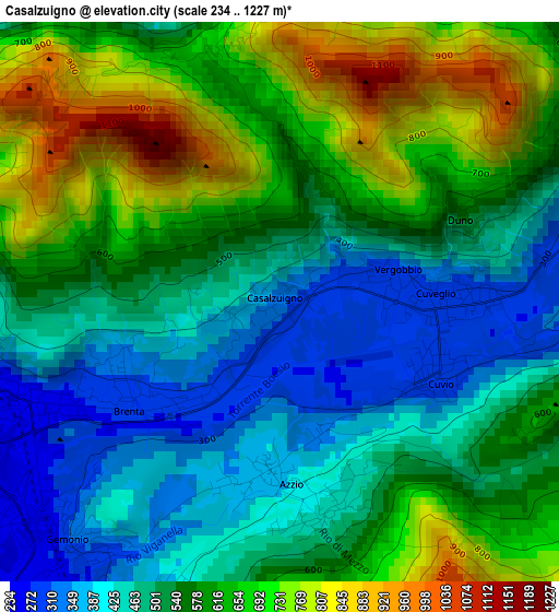 Casalzuigno elevation map