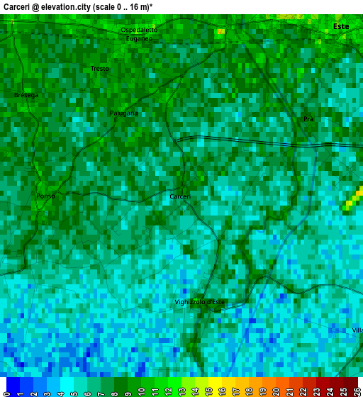 Carceri elevation map