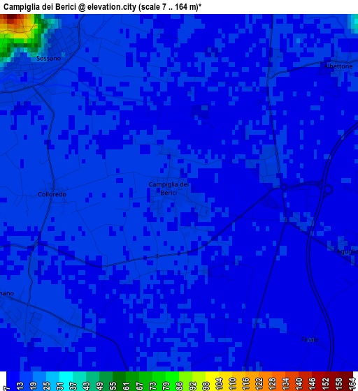 Campiglia dei Berici elevation map