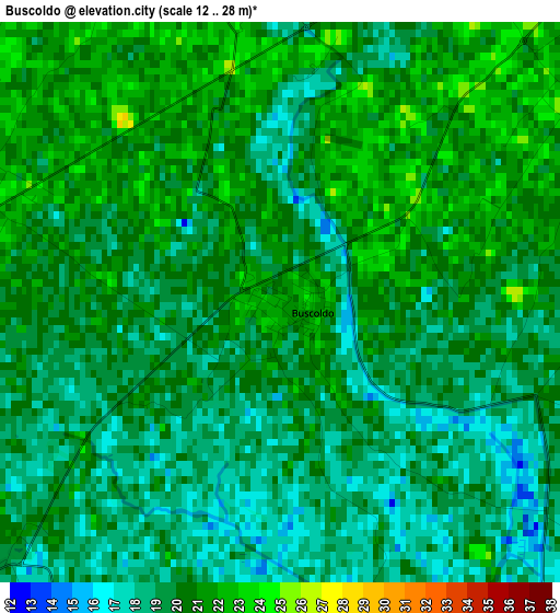 Buscoldo elevation map