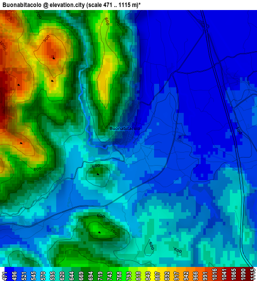 Buonabitacolo elevation map