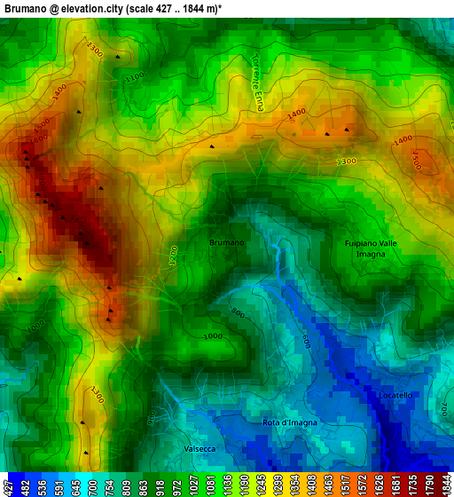 Brumano elevation map