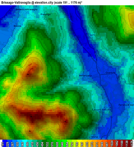 Brissago-Valtravaglia elevation map