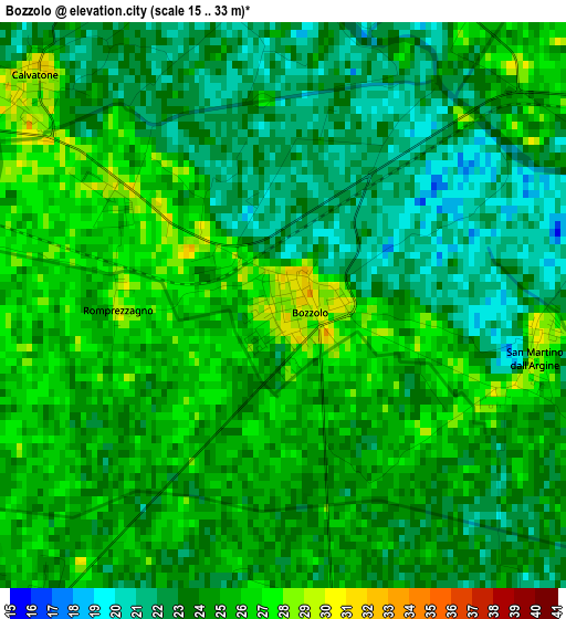 Bozzolo elevation map