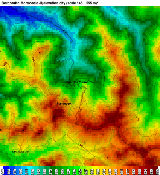 Borgoratto Mormorolo elevation map