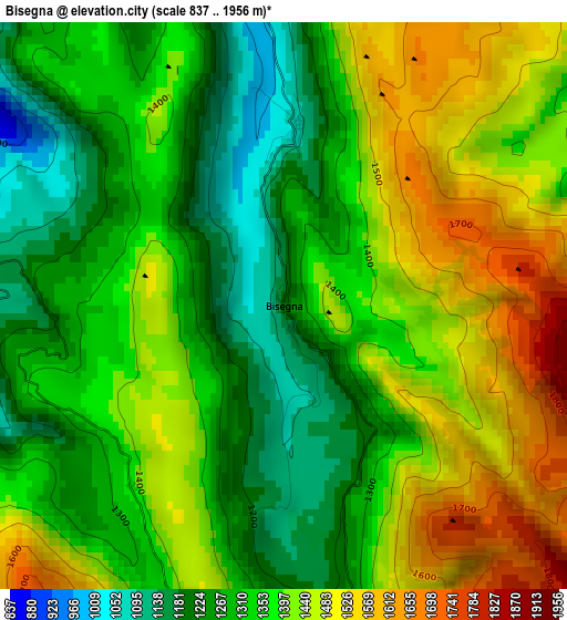 Bisegna elevation map