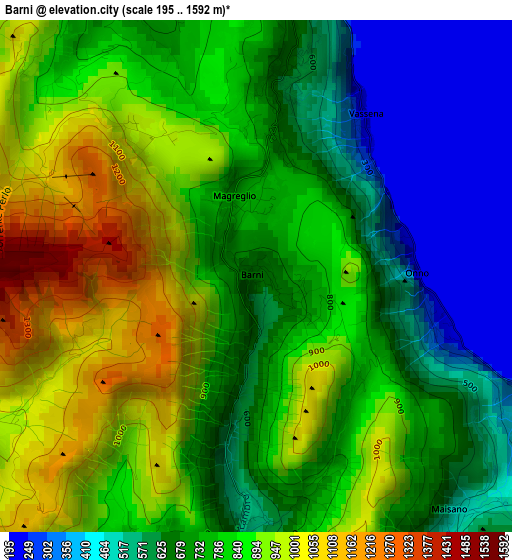 Barni elevation map