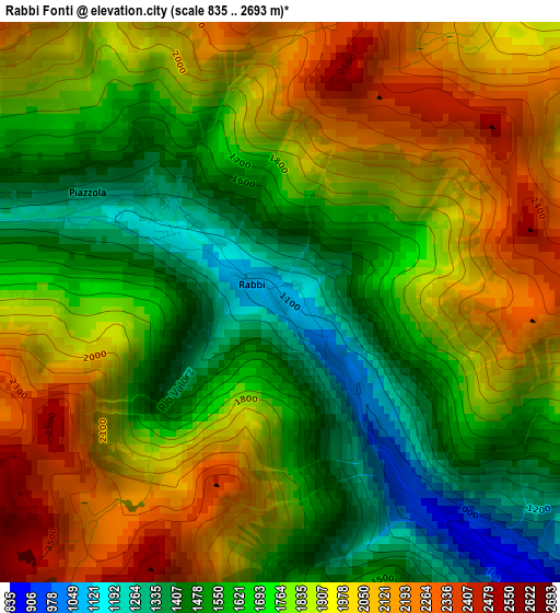 Rabbi Fonti elevation map