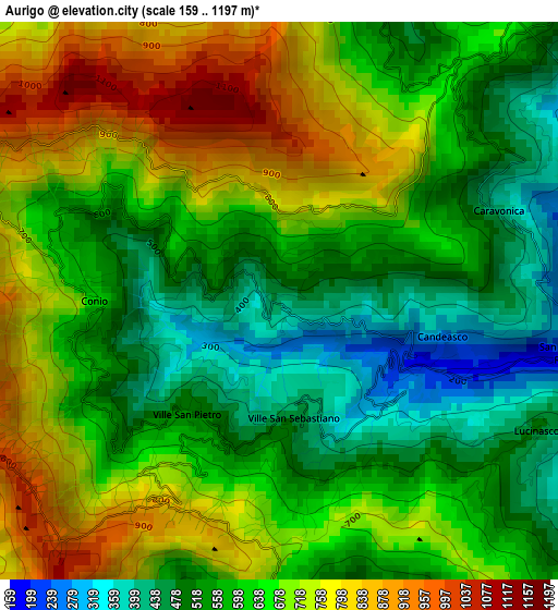 Aurigo elevation map