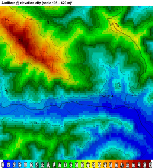 Auditore elevation map